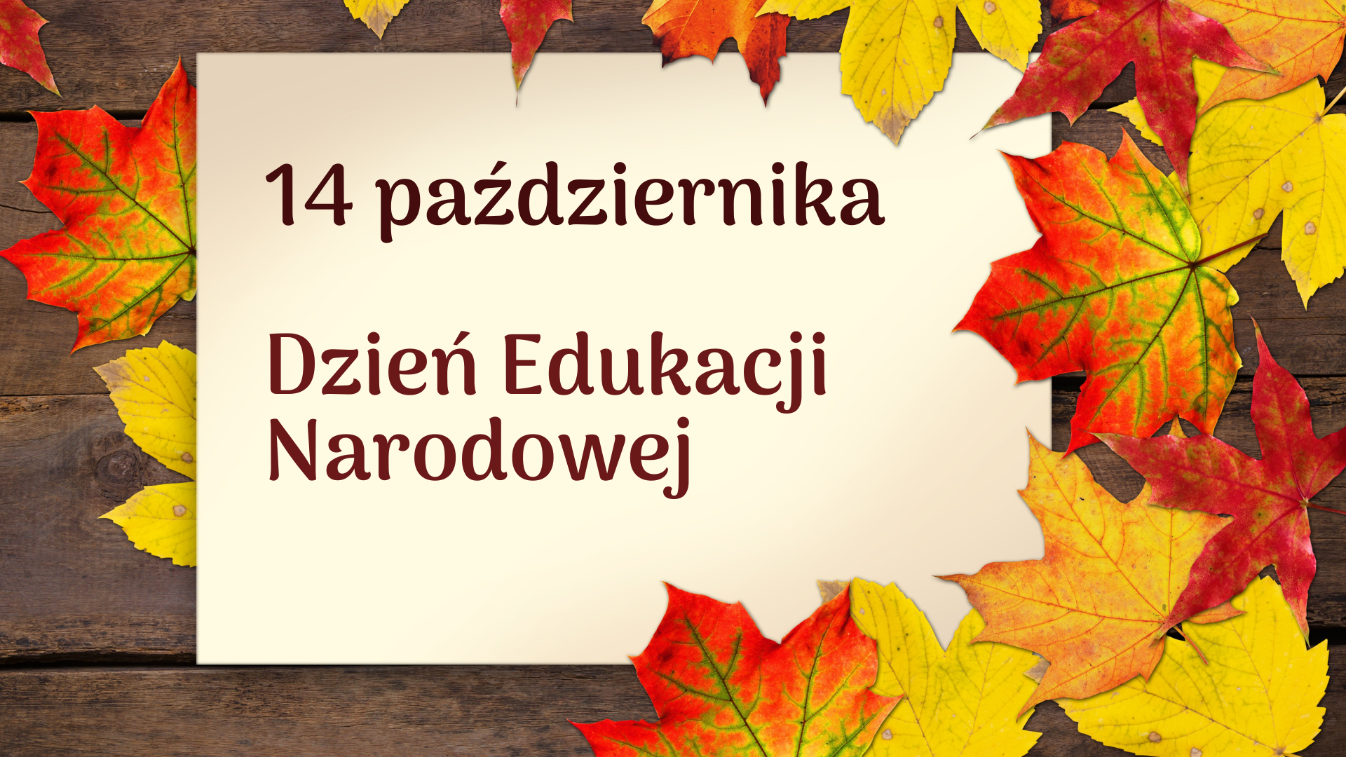 14 października. Dzień Edukacji Narodowej - Aktualności - Urząd Miejski w  Łomiankach